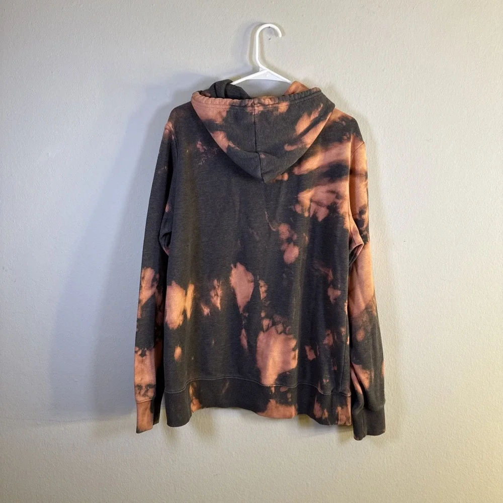 The North Face Gray Pullover Hoodie Mens L‎ Sweatshirt Activewear Y2K Tie Dye